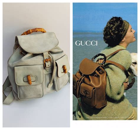 gucci bamboo sak leather backpack|gucci bamboo bag price.